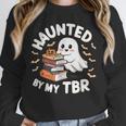 Haunted By My TBR Cute Ghost Book Reading Teacher Halloween Unisex Sweatshirt