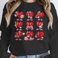 Heart Reading Books Valentine’s Day Girl And Boy Book Lovers Unisex Sweatshirt