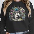 Hedgehog Reading Book Lake Scenery Reading Unisex Sweatshirt