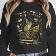 On My Way To Hoard Books And Cause Chaos Tom Foolery Frog Unisex Sweatshirt