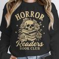 Horror Reading Spooky Vibes Bookish Horror Readers Book Club Unisex Sweatshirt