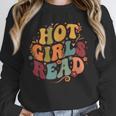 Hot Girls Read Aesthetic Book Lover Reading Unisex Sweatshirt
