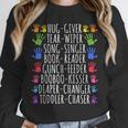 Hug Giver Book Reader Diaper Changer Daycare Teacher Unisex Sweatshirt