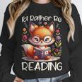 I'd Rather Be Reading Cute Fox Book Lover Reader Bookworm Unisex Sweatshirt