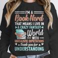 I'm a Book Nerd Bookworm Unisex Sweatshirt