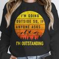 I'm Outstanding Retro Introvert Mountain Trip Lover Unisex Sweatshirt I'm Outstanding Retro Introvert Mountain Trip Lover Unisex Sweatshirt