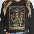 The Introvert Skeleton Tarot Card Coffee Book Lover Unisex Sweatshirt