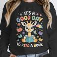 It's a Good Day To Read a Book Cute Giraffe Unisex Sweatshirt