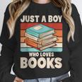 Just A Boy Who Loves Books Reading Bookworm Boys Kids Unisex Sweatshirt