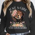 Just A Girl Who Loves Books Book Lover Reading For Women Unisex Sweatshirt