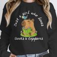 Just a Girl Who Loves Books And Capybaras Unisex Sweatshirt Just a Girl Who Loves Books And Capybaras Unisex Sweatshirt