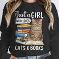 Just a Girl Who Loves Cats And Books Unisex Sweatshirt Just a Girl Who Loves Cats And Books Unisex Sweatshirt