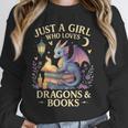 Just a Girl Who Loves Cute Dragons And Books Unisex Sweatshirt Just a Girl Who Loves Cute Dragons And Books Unisex Sweatshirt