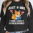 Just A Girl Who Loves Dogs And Books Reading Dog Puppy Lover Unisex Sweatshirt Just A Girl Who Loves Dogs And Books Reading Dog Puppy Lover Unisex Sweatshirt