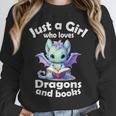 Just a Girl Who Loves Dragons And Books Dragon For Kids Unisex Sweatshirt