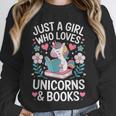 Just a Girl Who Loves Unicorns And Books Unisex Sweatshirt Just a Girl Who Loves Unicorns And Books Unisex Sweatshirt