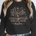Just One More Chapter Bookish Book Reading Teal Beige Unisex Sweatshirt