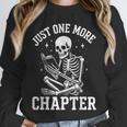 Just One More Chapter Skeleton Reader Reading Book Lover Unisex Sweatshirt Just One More Chapter Skeleton Reader Reading Book Lover Unisex Sweatshirt