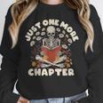 Just One More Chapter Skeleton Reading Book Lover Unisex Sweatshirt