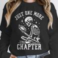 Just One More Chapter Skeleton Reading Book Unisex Sweatshirt