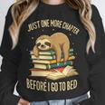Just One More Chapter Sloth Sleeping On Books Reading Unisex Sweatshirt
