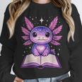 Kawaii Axolotl Cute Axolotls Reading Book Unisex Sweatshirt Kawaii Axolotl Cute Axolotls Reading Book Unisex Sweatshirt