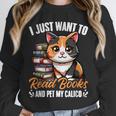 Kawaii Feline Book Reading Read Books Pet My Calico Cat Men Women Unisex Sweatshirt Kawaii Feline Book Reading Read Books Pet My Calico Cat Men Women Unisex Sweatshirt