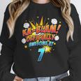 Kids Ka-Blam 7 Year Old Boys 7th Birthday Comic Book Super Hero Unisex Sweatshirt Kids Ka-Blam 7 Year Old Boys 7th Birthday Comic Book Super Hero Unisex Sweatshirt