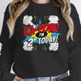 Kids Ka-Pow 2 Years Old Kids 2nd Birthday Comic Book Super Hero Unisex Sweatshirt