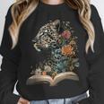 Leopard Book Flower Unisex Sweatshirt