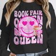 Library Book Fair Queen Vibe Groovy Tie Dye School Reading Unisex Sweatshirt