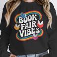 Library Book Fair Vibe Groovy Retro School Reading Nostalgic Unisex Sweatshirt Library Book Fair Vibe Groovy Retro School Reading Nostalgic Unisex Sweatshirt