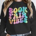 Library Book Fair Vibe Tie Dye School Reading Nostalgic Unisex Sweatshirt