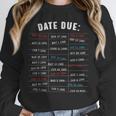 Library Due Date Stamp Card Librarian Book Reading Vintage Unisex Sweatshirt Library Due Date Stamp Card Librarian Book Reading Vintage Unisex Sweatshirt