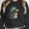 Lizard Reading Book Librarian Bookworm Reader Read Unisex Sweatshirt