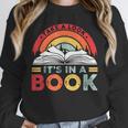 Take A Look It's In A Book Reading Book Vintage Rainbow Unisex Sweatshirt