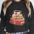 Love Book Coffee Heart Coquette Bow Valentines Day Unisex Sweatshirt Love Book Coffee Heart Coquette Bow Valentines Day Unisex Sweatshirt
