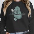 Manatee Reading Book Bookworm Manatees Ocean Animal Lover Unisex Sweatshirt