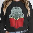Manatee Reading Books Sea Animal Manatee Unisex Sweatshirt