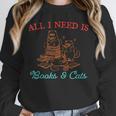 All I Need Is Books & Cats Cozy Unisex Sweatshirt