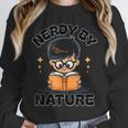 Nerdy By Nature Chibi Cute Book Lover Unisex Sweatshirt Nerdy By Nature Chibi Cute Book Lover Unisex Sweatshirt