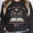 How Many Nights Reading 67 Meme Floral Book Lover Teacher Unisex Sweatshirt How Many Nights Reading 67 Meme Floral Book Lover Teacher Unisex Sweatshirt