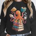 Octopus Book Reading Book Reader Ocean Octopus Unisex Sweatshirt Octopus Book Reading Book Reader Ocean Octopus Unisex Sweatshirt