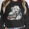 Old English Sheepdog Books Reading Dog Breed Graphic Unisex Sweatshirt