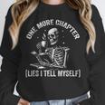 One More Chapter Skeleton Reading Book Lover Bookworm Unisex Sweatshirt One More Chapter Skeleton Reading Book Lover Bookworm Unisex Sweatshirt