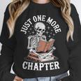 One More Chapter Skeleton Reading Books Lovers Readers Unisex Sweatshirt