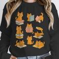 Orange Cats Reading Books Cat Lover Unisex Sweatshirt