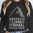 Outdoor Introvert Vibes Weekend Climber Unisex Sweatshirt
