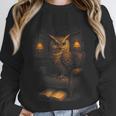 Owl Library Books Wisdom Reading Vintage Scholar Unisex Sweatshirt