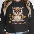 Owl Reading A Book Perched On A Branch Bookworm Unisex Sweatshirt Owl Reading A Book Perched On A Branch Bookworm Unisex Sweatshirt